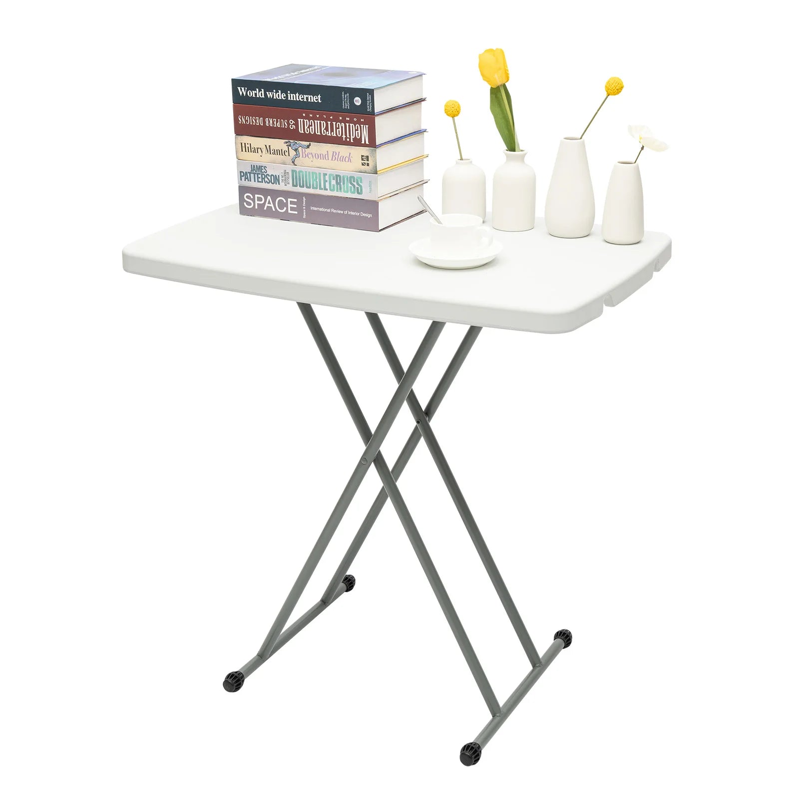 TV Tray Table Foldable Furniture Modern Small Desk Space Saving,Side Table Snack Eating Tables Easy Assembly